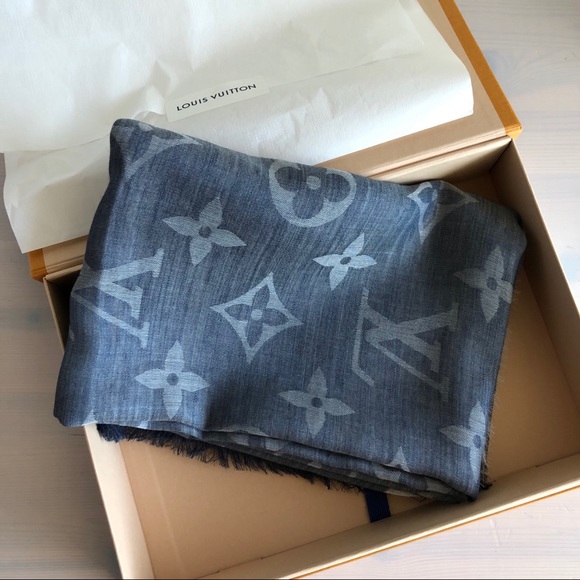 Louis Vuitton Accessories - Louis Vuitton Daily Monogram Stole / Scarf - blue